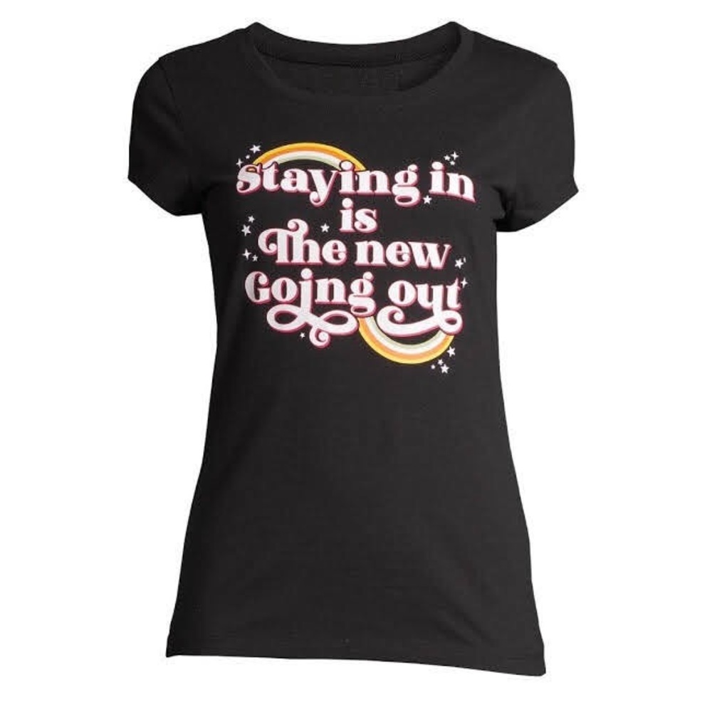 3/$20 Staying In Graphic Tee - Picture 6 of 8